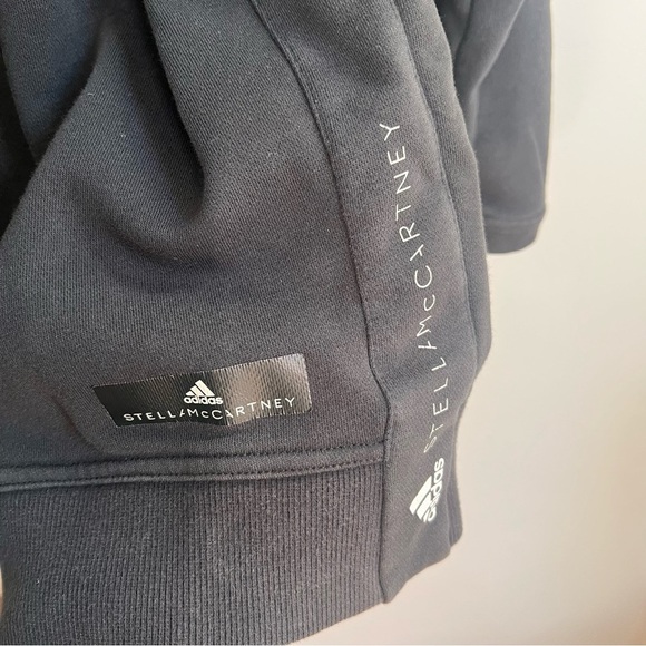 Adidas x Stella McCartney Black Zip Up Hoodie Sweatshirt M - Picture 6 of 8